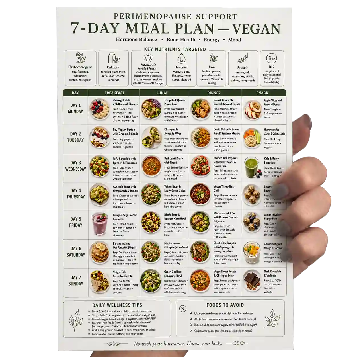 Vegan Meal Plan